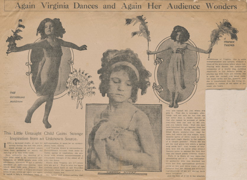 =AGAIN VIRGINIA DANCES AND AGAIN HER AUDIENCE WONDERS 1914
