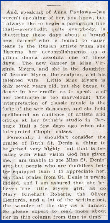 AND SPEAKING OF ANNA PAVLOWA